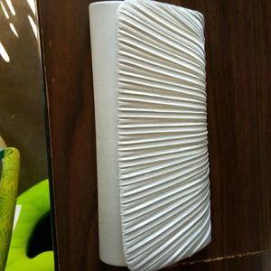 White Satin purse
