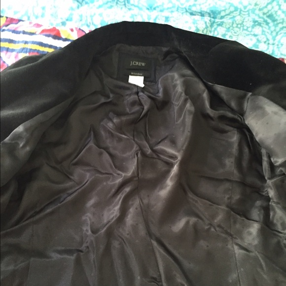 EUC J Crew black velvet Schoolboy blazer - 0 - Picture 2 of 4