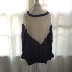 Sheer oversized sweater