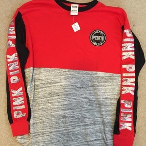 VICTORIAS SECRET PINK BLING LONG SLEEVE