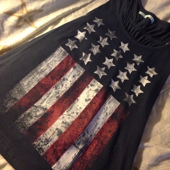 Cute Maurice's American flag tank top