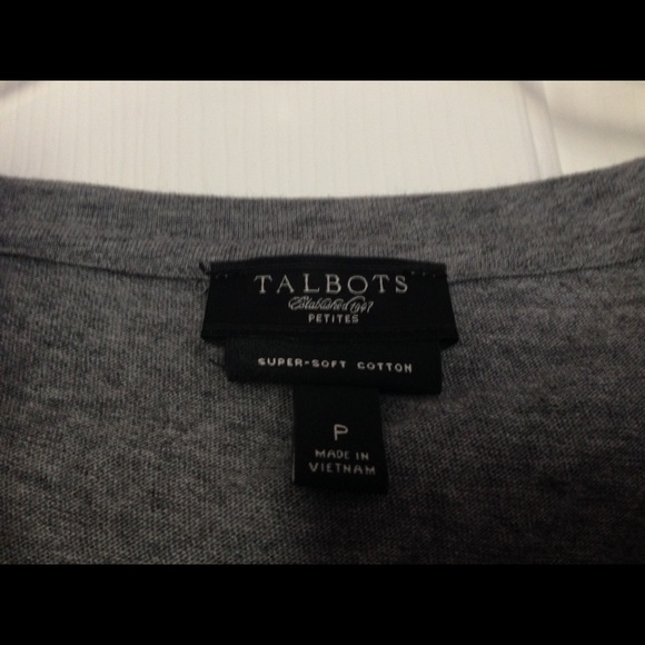 Talbots Gray Top - Picture 2 of 2