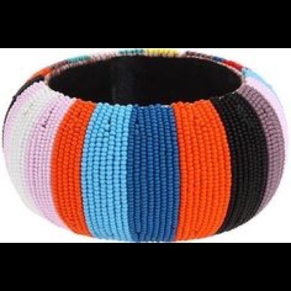 nOir Jewelry Beaded Bangle Bracelet