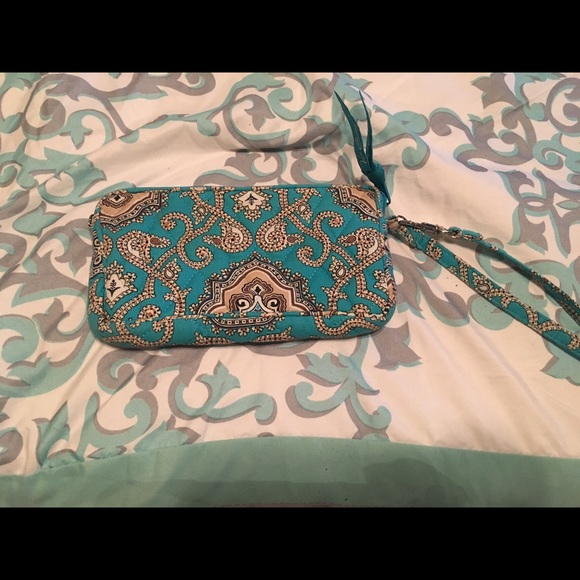 Vera Bradley Totally Turq Wristlet