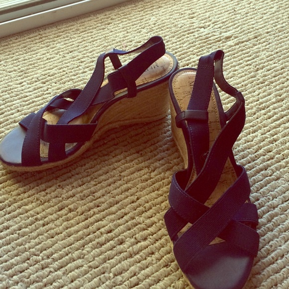 Navy Merona wedges
