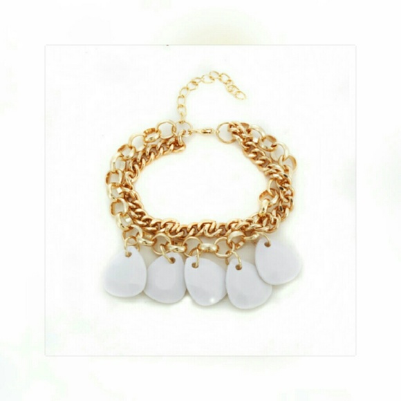 FRIDAY SALE💥Unique White and Gold Chain Bracelets