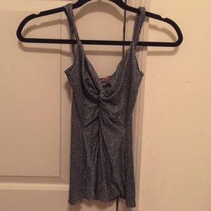Dark Silver 'Velvet' Top