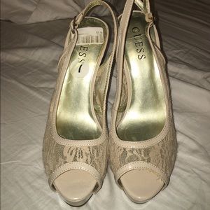Guess nude high heels