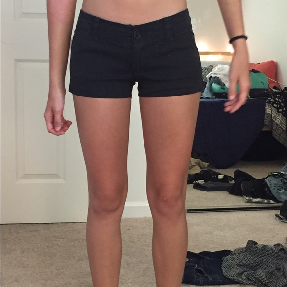 Low Rise Size 1 Black Shorts