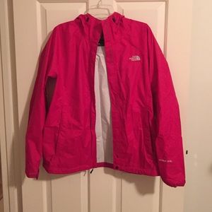 Pink North Face Raincoat