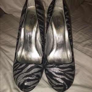 Zebra high heels