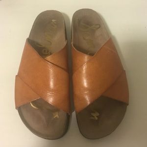 Sam Edelman leather Birkenstocks, size 6