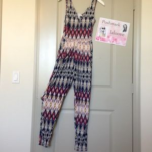 Patterned Romper Pants