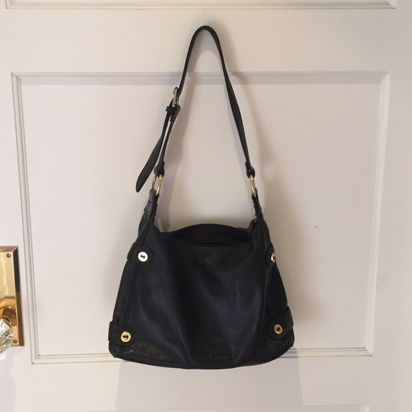 Stone Mountain Black leather bag