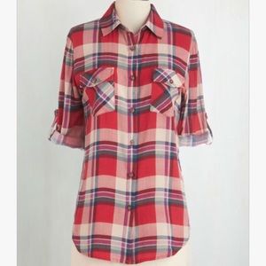 Modcloth "Record Swap Top" in 1x