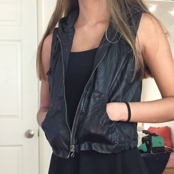 Leather vest