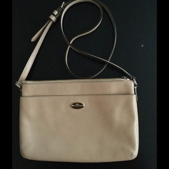 Nude coach crossbody