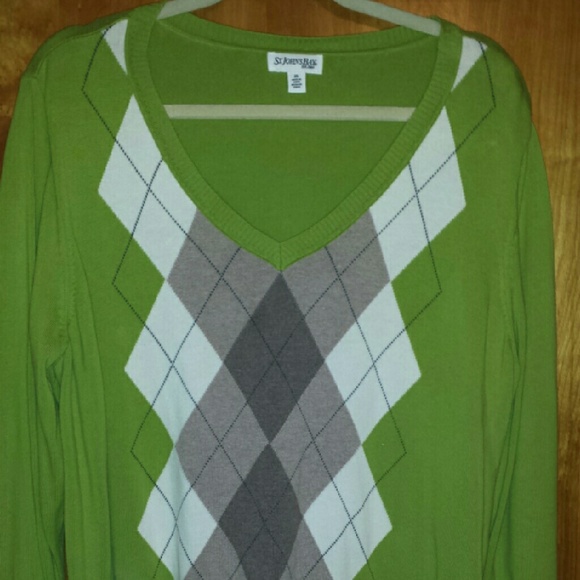 RESERVED FOR @SMALLFRY666 - green argyle sweater