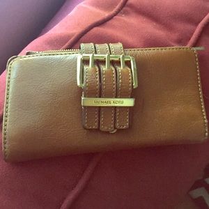 Michael Kors brown leather wallet