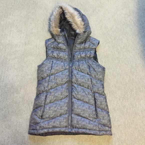 Fur Hoodie Puffy Vest