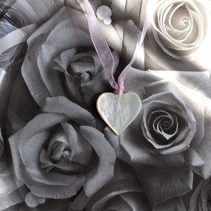 Mother of Pearl Heart Necklace ✨