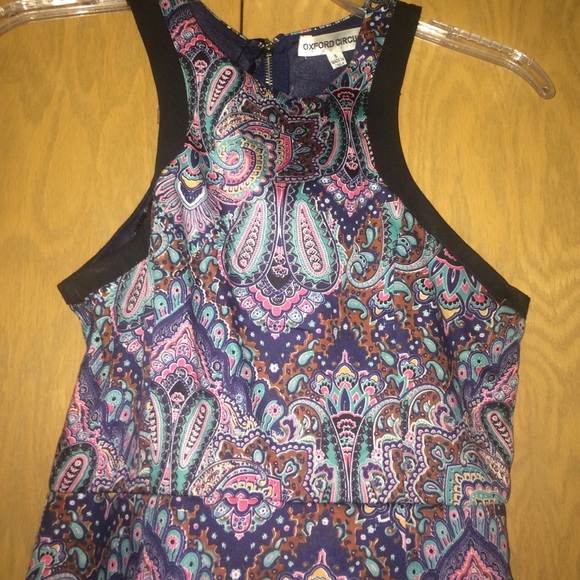 Asymmetrical Paisley Print Dress - Picture 2 of 4