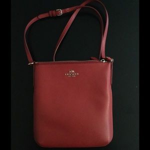 Red coach crossbody bag