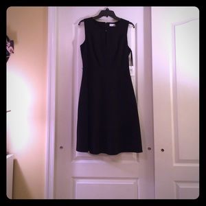 Black Size 8 Calvin Klein Fit & Flare Dress