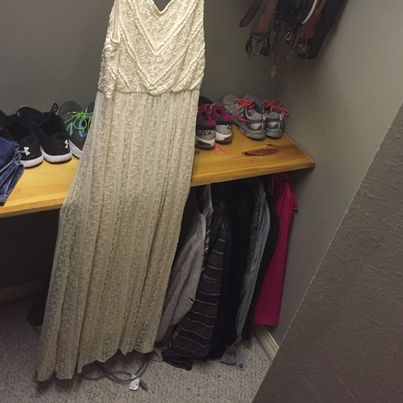 Long cream colored dress