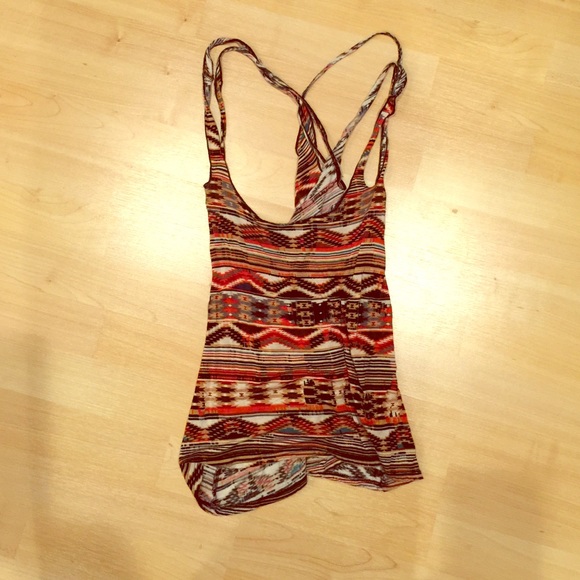 Native American pattern tank top