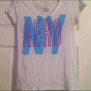 White Aeropostale V-neck