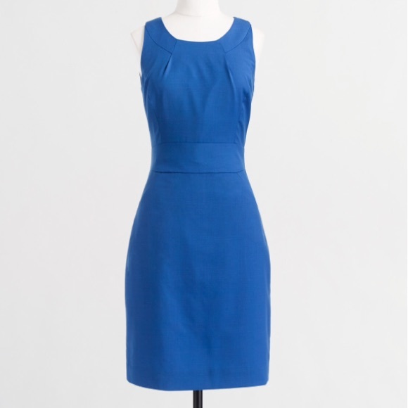 J. Crew suiting - royal blue sleeveless dress