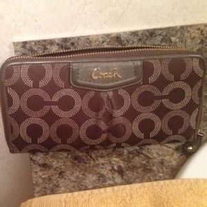AUTHENTIC BROWN & TAN COACH WALLET