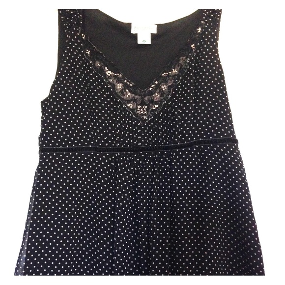 Motherhood Maternity Black Polka Dot Top