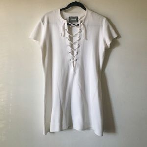 Reformation Caroline Dress in White (Medium)