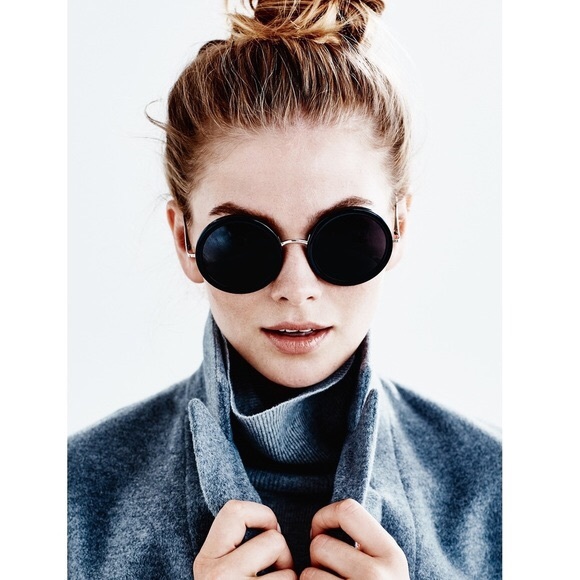 NEW Linda Farrow The Row Sunglasses Navy Silver