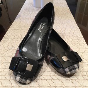 Franco Sarto plaid flats