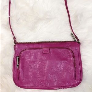 Pink Fossil crossbody