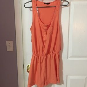 Forever 21 orange romper/jumpsuit