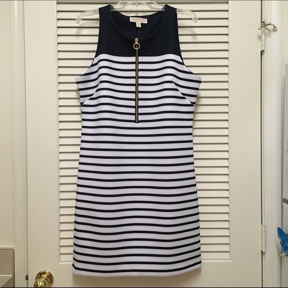 Michael Kors Norwood stripe scuba sheath dress - Picture 3 of 4