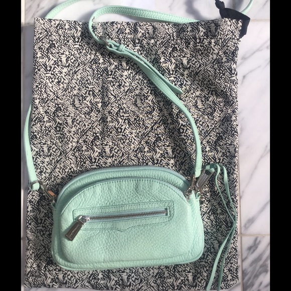 REBECCA MINKOFF PEBBLED MINT COLOR CROSS-BODY  BAG - Picture 2 of 5