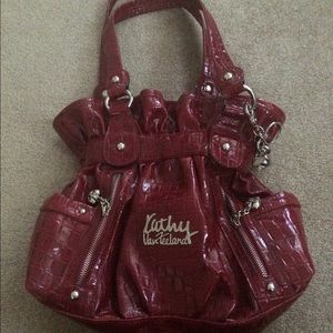 Red  Kathy Van Zeeland handbag