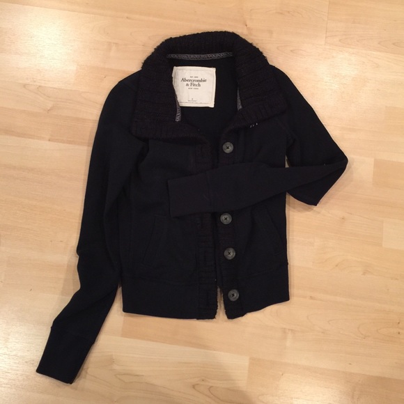 Button up sweat shirt