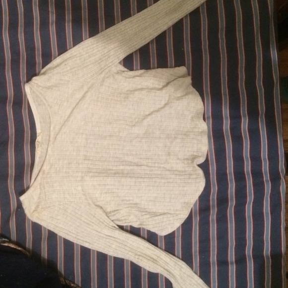 Backless White Light long sleeve