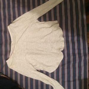 Backless White Light long sleeve