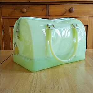 Mint green jelly purse!