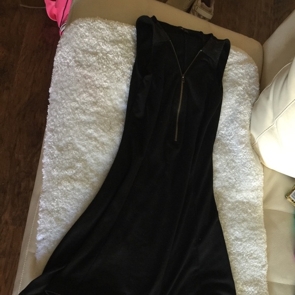 High low dress , leather design like new