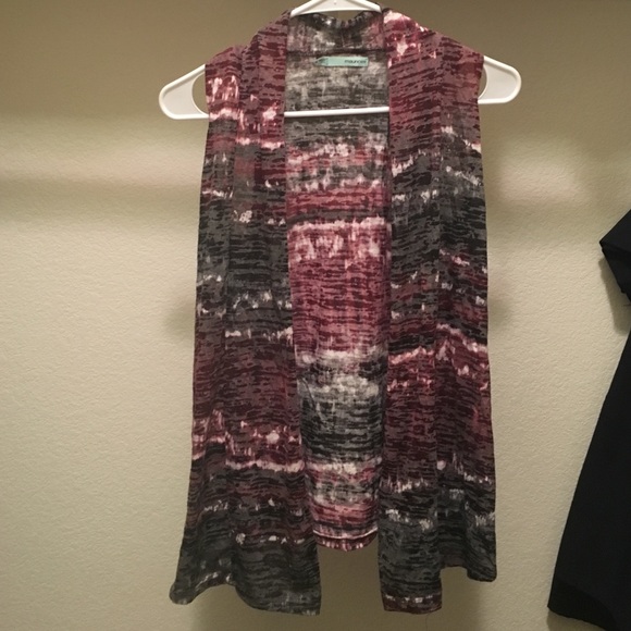Vibrant multicolored vest.