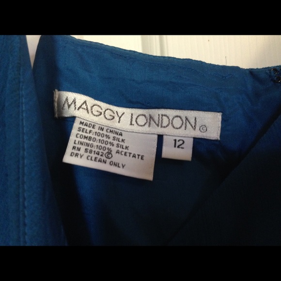 Maggy London Blue Dress - Picture 3 of 4