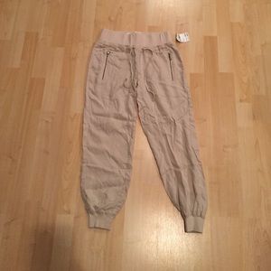 Tan joggers